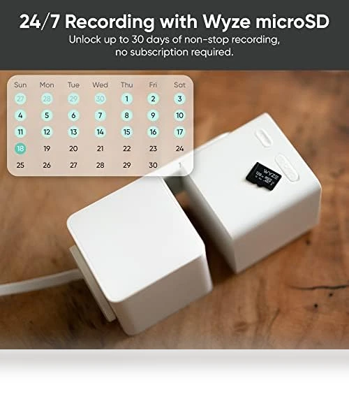 Pan/Tilt/Zoom Wi-Fi Smart Home Security Camera with Color Night Vision, 2-Way Audio — Smart Home Security, Wyze