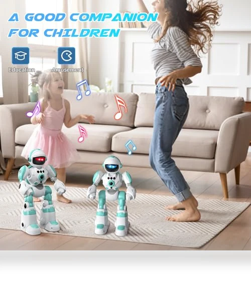 Programmable Remote Control Robot for Kids with Voice Changer and Dance Moves — Interactive Figures & Robots