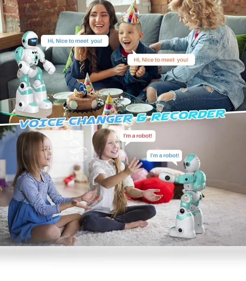 Programmable Remote Control Robot for Kids with Voice Changer and Dance Moves — Interactive Figures & Robots