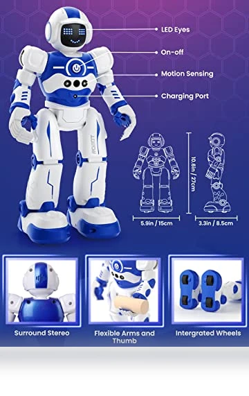 Programmable Smart Walking Dancing Robot Toy for Kids — Interactive Figures & Robots, EduCuties
