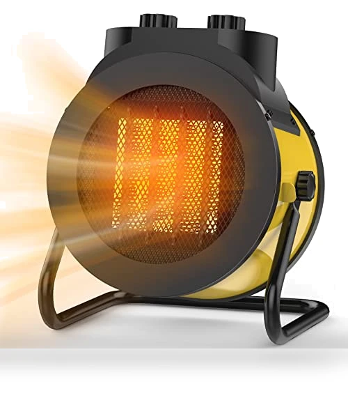 PTC Ceramic Space Heater, 1500W Fast Heating Indoor Electric Heater with Adjustable Angle — Portable Heating Solutions, Elevoke
