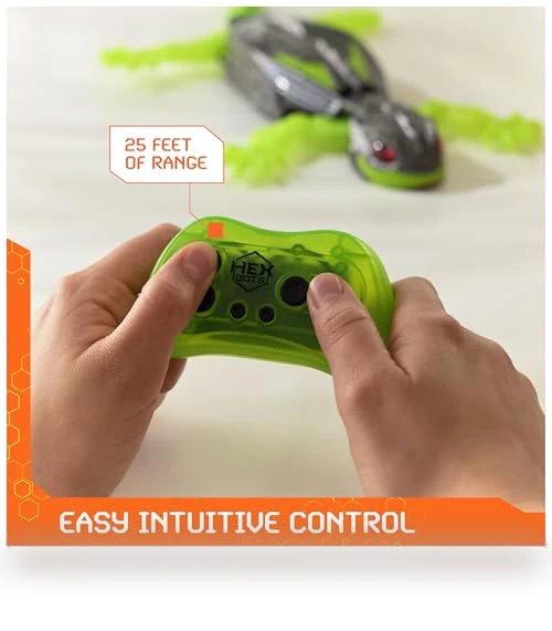 Rechargeable Remote Control Robot Gecko Toy for Kids — Interactive Figures & Robots, HEX BOTS
