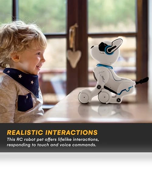Rechargeable Robot Dog - Interactive Smart Robo Dog for Kids — Interactive Figures & Robots, Top Race