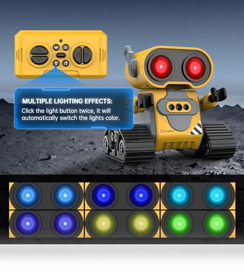 Remote Control Robot Toy with Gesture Sensing and Auto-Demo — Interactive Figures & Robots, Hamourd