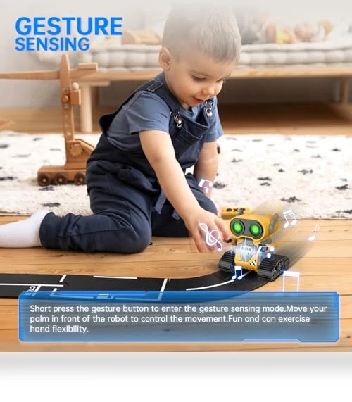 Remote Control Robot Toy with Gesture Sensing and Auto-Demo — Interactive Figures & Robots, Hamourd