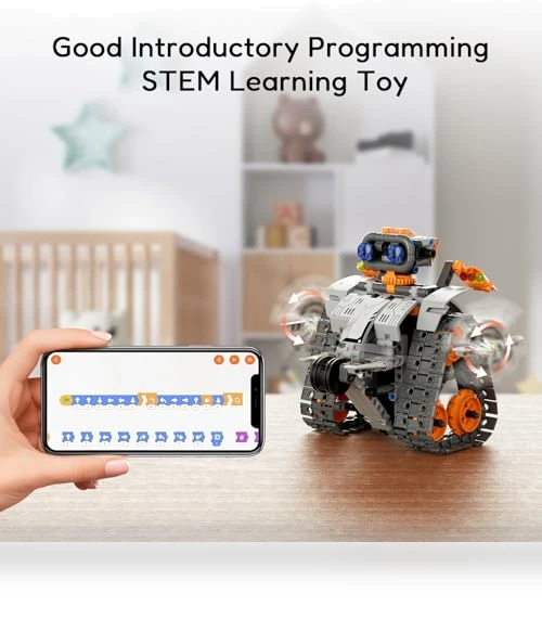 Robot Building Kit with Remote Control STEM Gifts for Kids — Construction Kits, Sillbird
