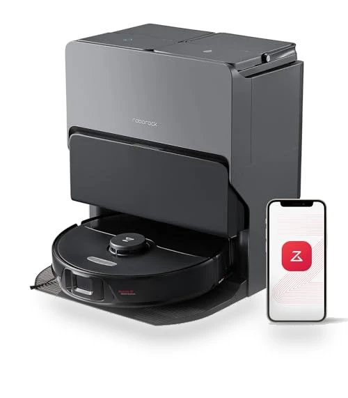 Robot Vacuum and Mop, All-in-One Dock, PreciSense LiDAR Navigation, Smart Dirt Detection, Self-Emptying — Smart Cleaning Robots, Roborock