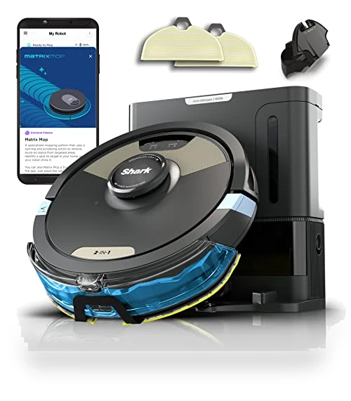 Robot Vacuum & Mop Combo with Powerful Suction and Sonic Mopping — Smart Cleaning Robots, Shark