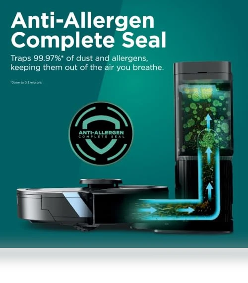 Robot Vacuum & Mop Combo with Powerful Suction and Sonic Mopping — Smart Cleaning Robots, Shark