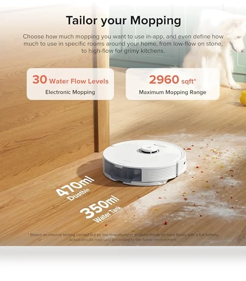 Robot Vacuum and Mop, Self-Emptying, Hands-Free Cleaning for up to 7 Weeks — Smart Cleaning Robots, Roborock