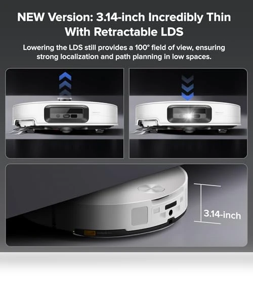 Robot Vacuum and Mop with AI Obstacle Avoidance, 22,000Pa Suction — Smart Cleaning Robots, Roborock