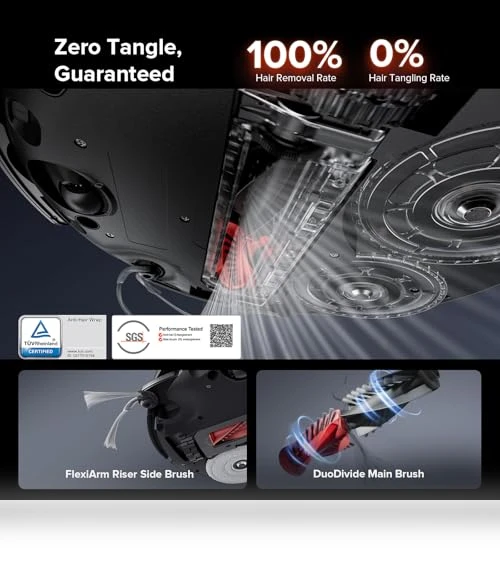 Robot Vacuum and Mop with Powerful Suction, Self-Emptying, Hot Air Drying — Vacuums, Roborock
