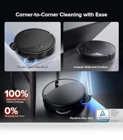 Robot Vacuum and Mop with Powerful Suction, Self-Emptying, Hot Air Drying — Vacuums, Roborock