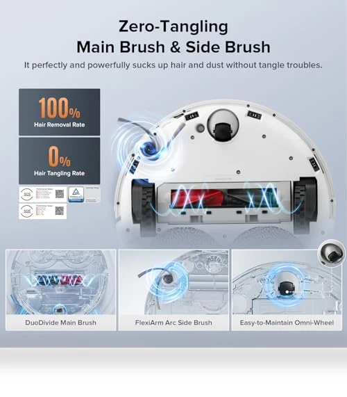 Robot Vacuum and Mop with Self-Cleaning, 17,000Pa Suction — Smart Cleaning Robots, Roborock