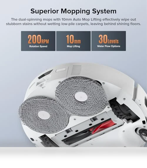 Robot Vacuum and Mop with Self-Cleaning, 17,000Pa Suction — Smart Cleaning Robots, Roborock