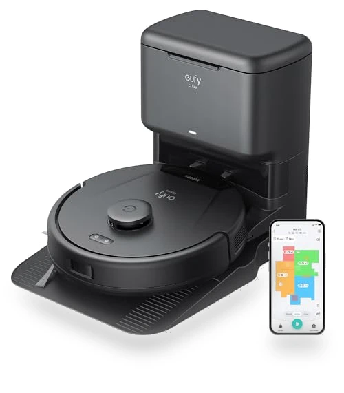 Robot Vacuum with Self Empty Station, Hair Detangling Technology, 60 Days Hands Free Cleaning — Smart Cleaning Robots, eufy