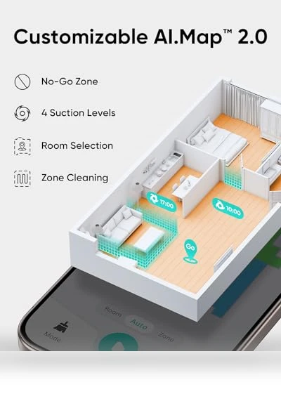 Robot Vacuum with Self Empty Station, Hair Detangling Technology, 60 Days Hands Free Cleaning — Smart Cleaning Robots, eufy