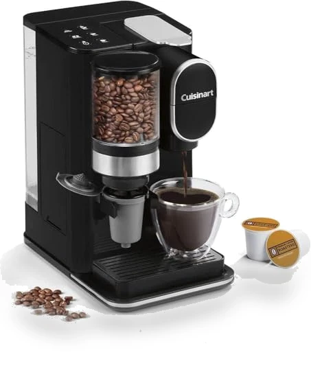 Single Serve Coffee Maker with Integrated Grinder, 48-Ounce Reservoir — Electric Blade Coffee Grinders, Cuisinart