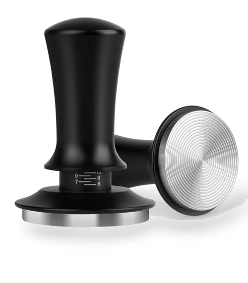 Spring Loaded Espresso Tamper 58mm - Adjustable Depth Coffee Press Tool — Tampers, Attsky