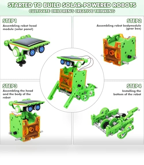 STEM 13-in-1 Education Solar Power Robots Toys for Kids — Solar Power, Bottleboom