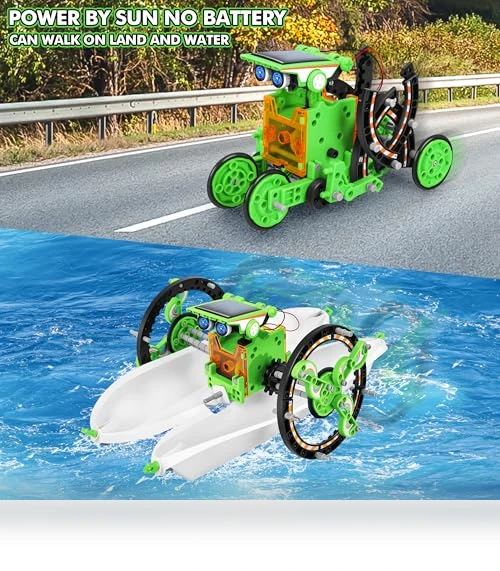 STEM 13-in-1 Education Solar Power Robots Toys for Kids — Solar Power, Bottleboom
