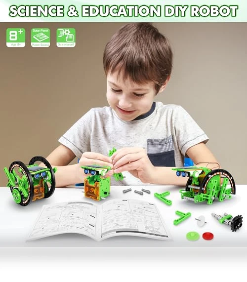 STEM 13-in-1 Education Solar Power Robots Toys for Kids — Solar Power, Bottleboom