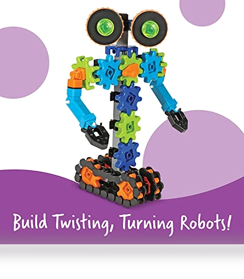 STEM Robots Building Set - 116 Pieces, Ages 5+, Robot Toy — Mechanical Construction Kits, Learning Resources