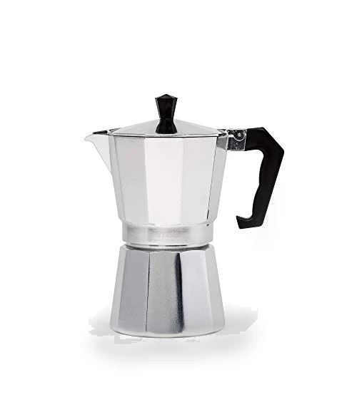 Stovetop Espresso and Coffee Maker, Moka Pot for Italian and Cuban Café Brewing, 6 Espresso Cups — Stovetop Moka Pots, Primula