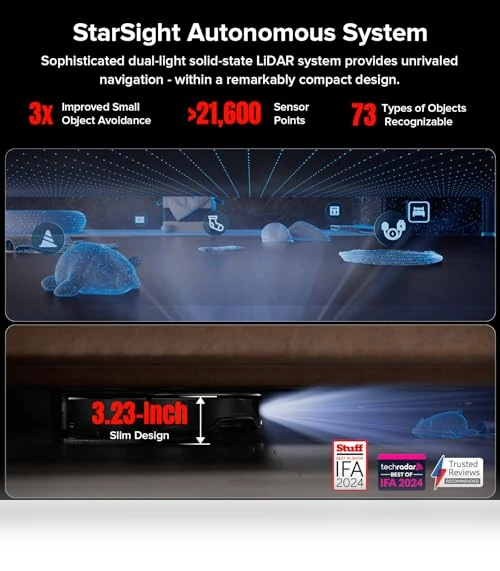 Ultra-Slim Robot Vacuum and Mop Combo with 3D Sensing Tech — Smart Cleaning Robots, Roborock