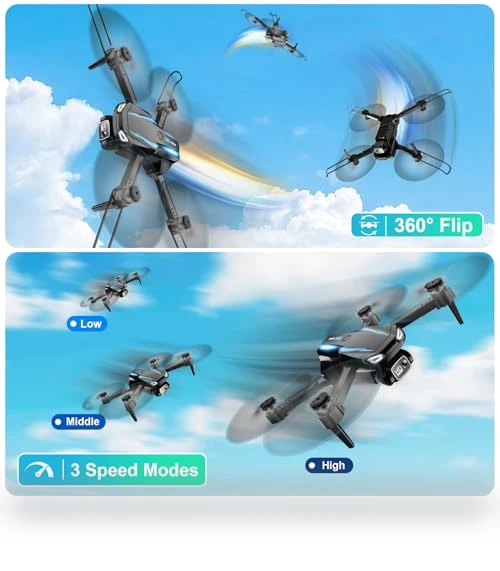 1080P HD FPV Foldable Drone with Camera for Kids and Adults — Drones, Dazlen