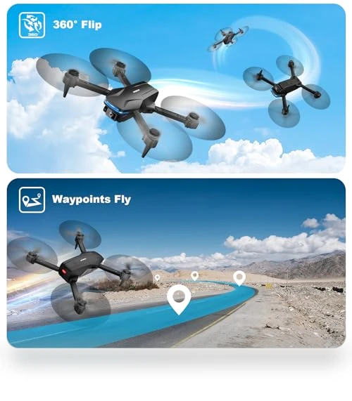 1080P HD FPV Foldable Drone with Camera for Beginners — Drones, Velcase