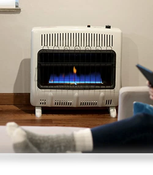30,000 BTU Vent Free Blue Flame Natural Gas Heater - Wall Mount Space Heater — Portable Heating Solutions, Mr. Heater