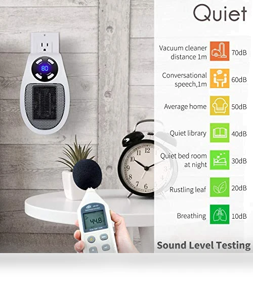 450W Electric Space Heater with Adjustable Thermostat and Timer — Portable Heating Solutions, Minetom