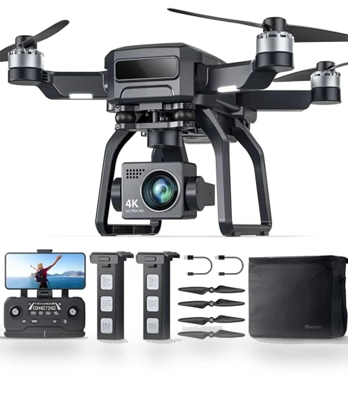 4K Camera Drone with 3-Axis Gimbal, GPS Auto Return, 50Mins Flight Time — Drones, Bwine