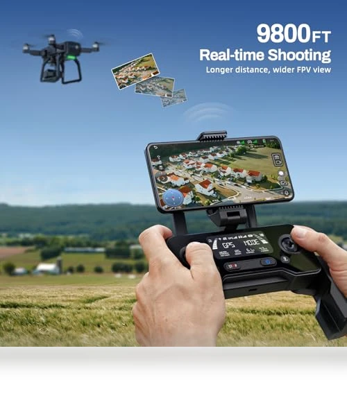 4K Camera Drone with 3-Axis Gimbal, GPS Auto Return, 50Mins Flight Time — Drones, Bwine