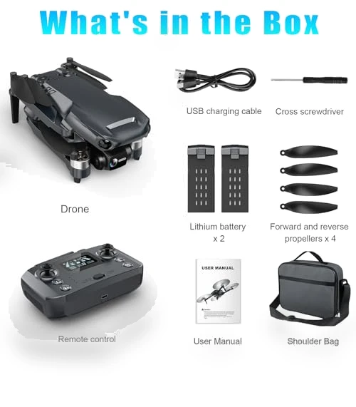 4K Camera Drone with GPS, 46Mins Flight Time — Drones, Glorale