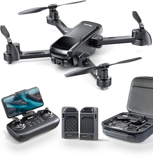 4K Camera Drone with GPS Auto Return, 40 Min Flight, Foldable FPV Quadcopter — Drones, Ruko