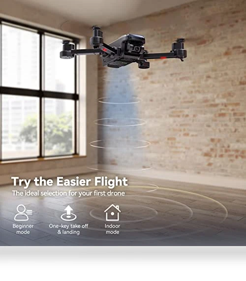 4K Camera Drone with GPS Auto Return, 40 Min Flight, Foldable FPV Quadcopter — Drones, Ruko