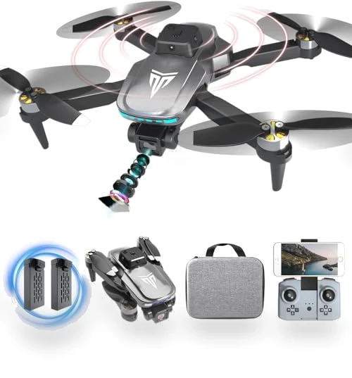 4K FPV Foldable Drone with Brushless Motor and Carrying Case — Drones, TizzyToy