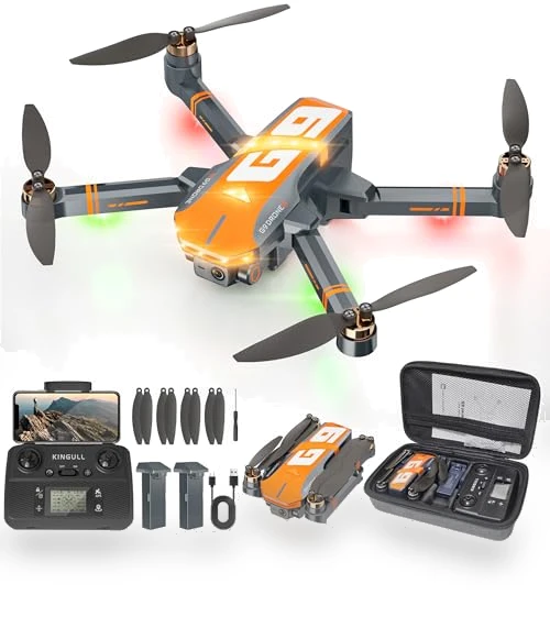 4K GPS Drone with Brushless Motor and Follow Me Mode — Drones, KINGULL