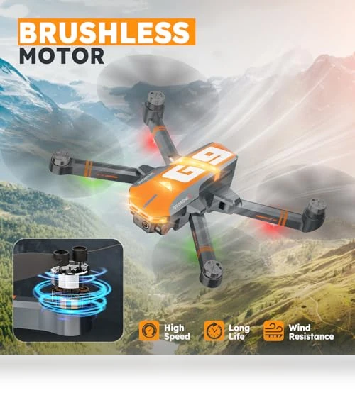 4K GPS Drone with Brushless Motor and Follow Me Mode — Drones, KINGULL