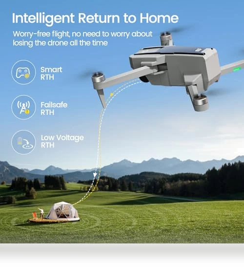 4K GPS Drone with Camera for Adults, Under 250g, Foldable Quadcopter — Drones, Holy Stone