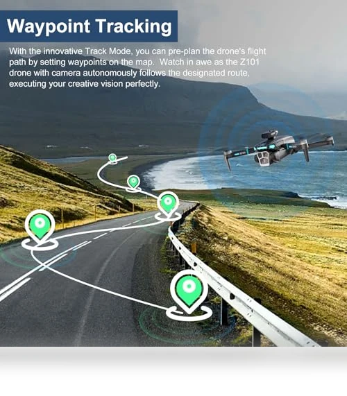4K HD FPV Foldable Drone with Camera for Beginners — Drones