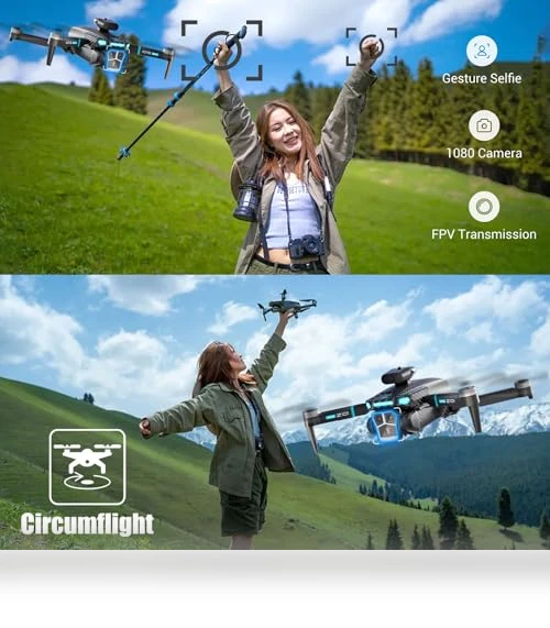 4K HD FPV Foldable Drone with Camera for Beginners — Drones