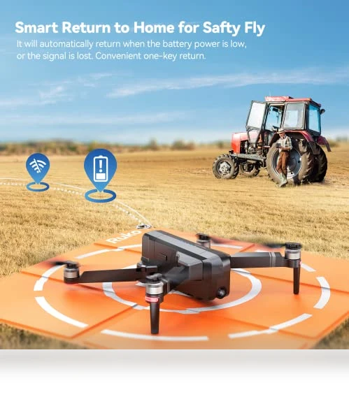 4K UHD Camera Drone with GPS Auto Return Home — Drones, Ruko