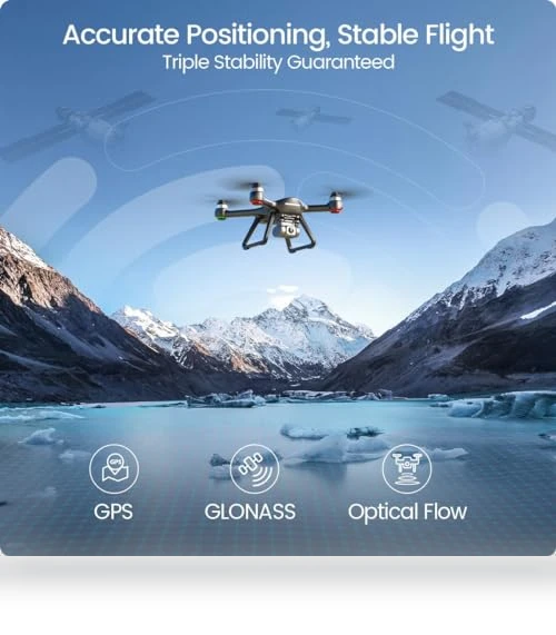 4K UHD Drone with EIS Anti Shake Camera, GPS Quadcopter — Drones, Holy Stone