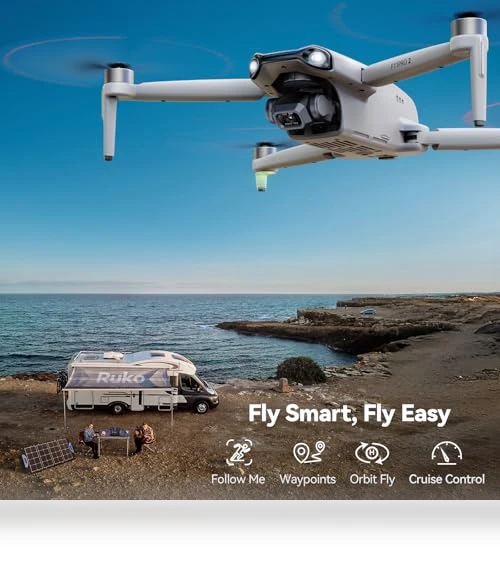 6K Camera Drone with 3-Axis Gimbal, 70-Min Flight Time — Drones, Ruko