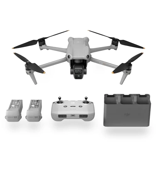 Air 3 Fly More Combo Drone with 4K Camera, Dual Cameras, Extended Flight Time — Drones & UAV Technology, DJI