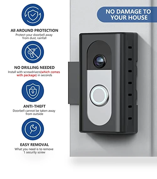 Anti-Theft Video Doorbell Mount for Ring/Blink Doorbells — Kits, KIMILAR