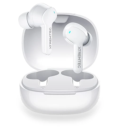 Bluetooth Noise Cancelling Wireless Earbuds — In-Ear Headphones, XTREMTEC